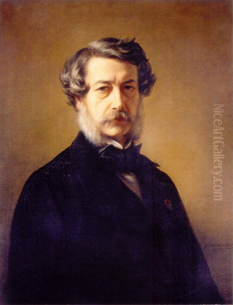 Self-portrait of Franz Xaver Winterhalter Oil Painting by Franz Xavier Winterhalter Self-portrait of Franz Xaver Winterhalter Oil Painting by Franz Xavier Winterhalter