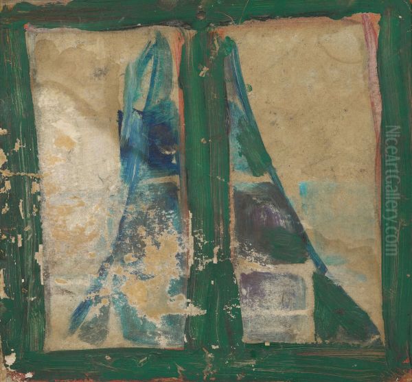 Window Oil Painting by Edvard Munch
