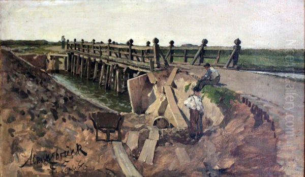 Munksbruck Oil Painting by Hans Peter Feddersen