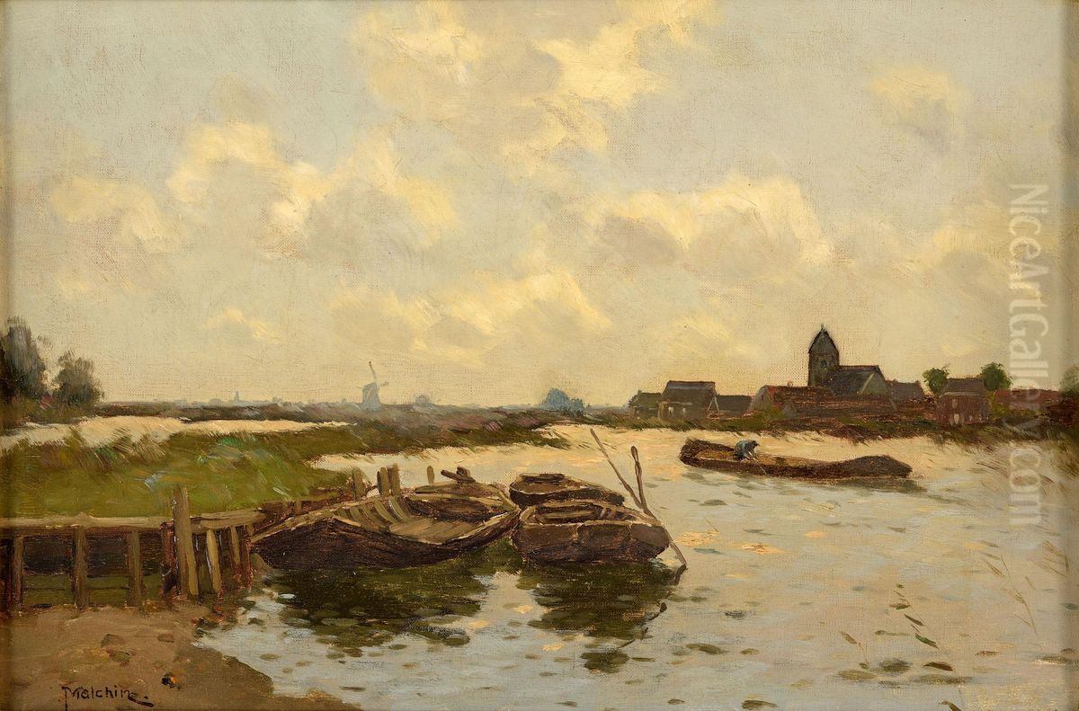 Aufkommendes Wetter Oil Painting by Carl Malchin