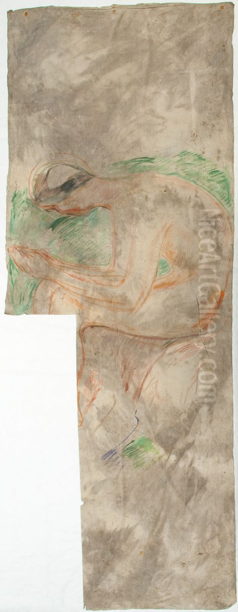 Fragment Oil Painting by Edvard Munch