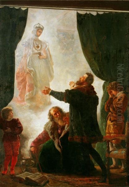 The ghost of Barbara Radziwill Oil Painting by Wojciech Gerson