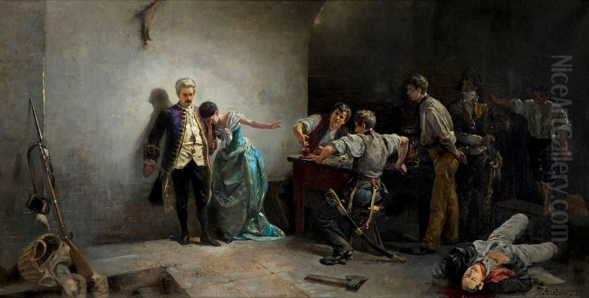 Panna de Cazotte - epizod z rewolucji francuskiej Oil Painting by unknown
