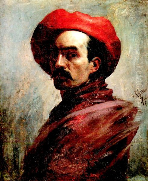 Self-portrait Oil Painting by Cristobal Rojas