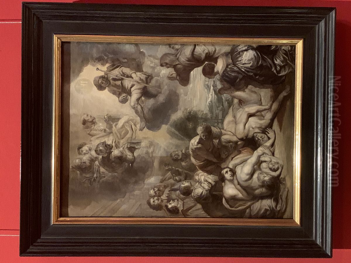 Anrufung von Pestheiligen Oil Painting by Erasmus Quellinus II