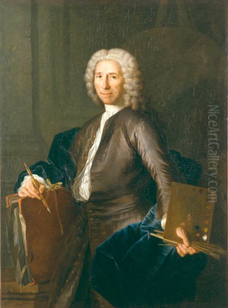 Portrait ofHenri de Favanne(1668-1752), French painter Oil Painting by Louis Autreau