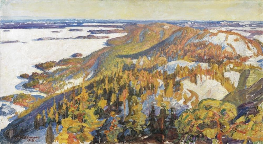 Kolimaisema Oil Painting by Pekka Halonen