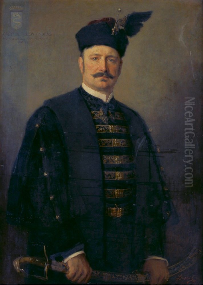 Bethlen Andras portreja Oil Painting by Philip de Laszlo