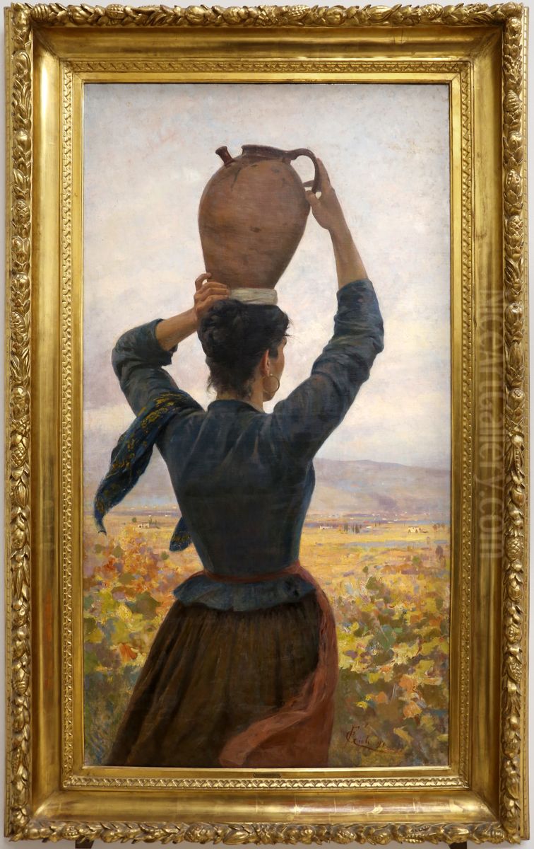 The water carrier Oil Painting by Francesco Gioli