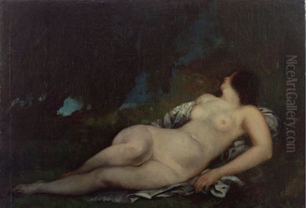 Dazing Woman Oil Painting by Gustave Courbet
