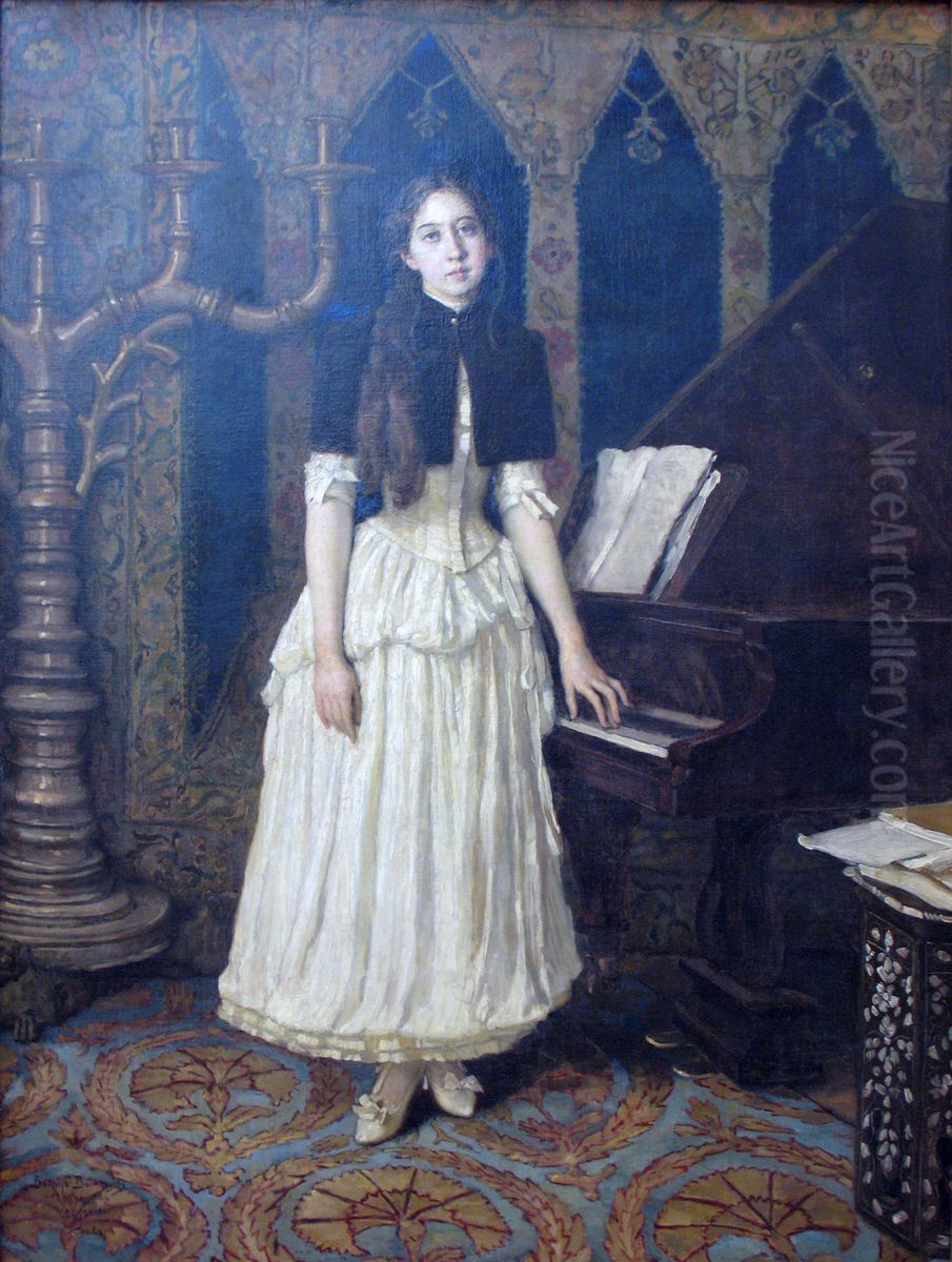 <<Portret E.A. Prahova>> Oil Painting by Viktor Vasnetsov