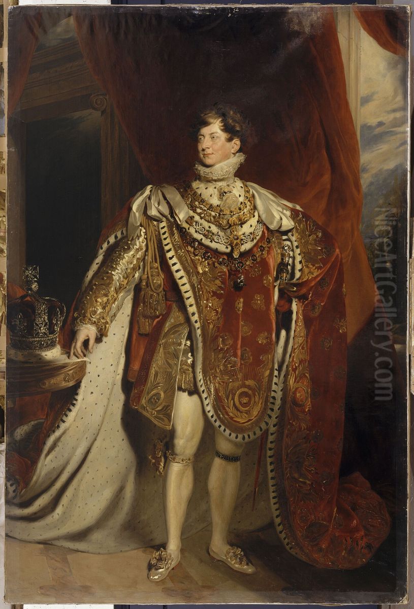 Georges IV, roi d'Angleterre (1762-1830) Oil Painting by George Peter Alexander Healy