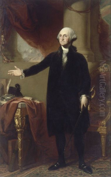 George Washington, President of the United States (1732-1799) Oil Painting by George Peter Alexander Healy