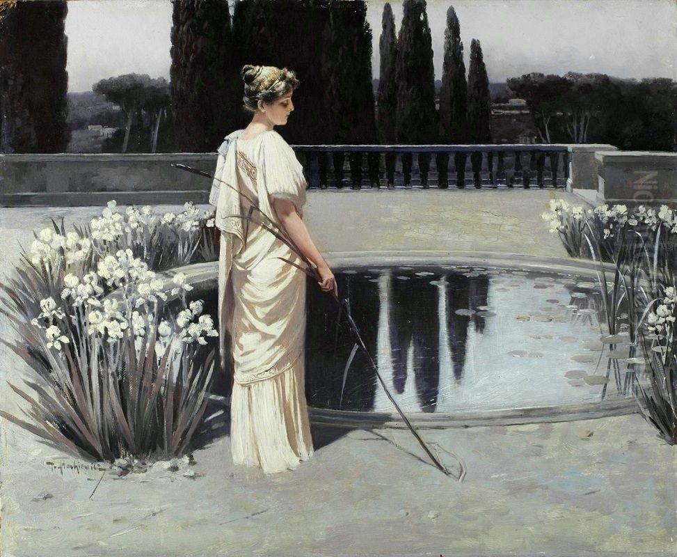 Ligia kreslaca rybe Oil Painting by Piotr Stachiewicz
