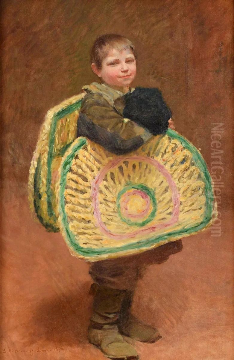 Chlopiec roznoszacy mace Oil Painting by Samuel Hirszenberg