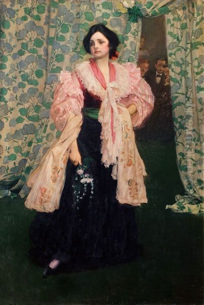 Spiewaczka. Oil Painting by Jozef Mehoffer