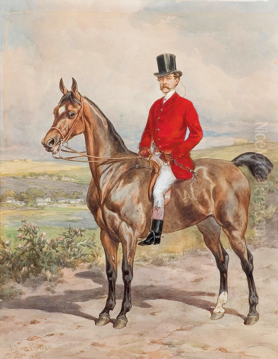 Portret Wilhelma Siemienskiego-Lewickiego. Oil Painting by Juliusz Kossak Portret Wilhelma Siemienskiego-Lewickiego. Oil Painting by Juliusz Kossak