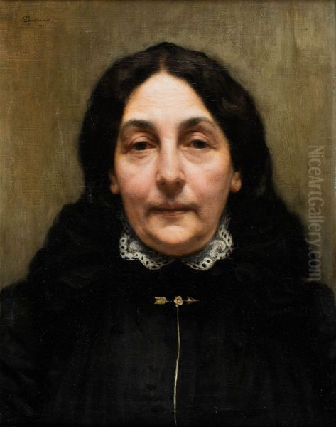 Portret pani P. Oil Painting by Jozef Pankiewicz