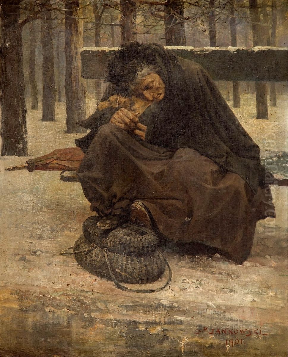 Last Friend Oil Painting by Charles-Boris de Jankowski