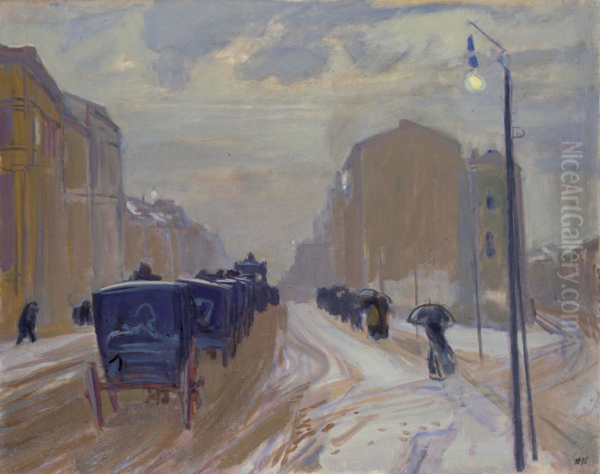Pogrzeb Oil Painting by Wojciech Weiss