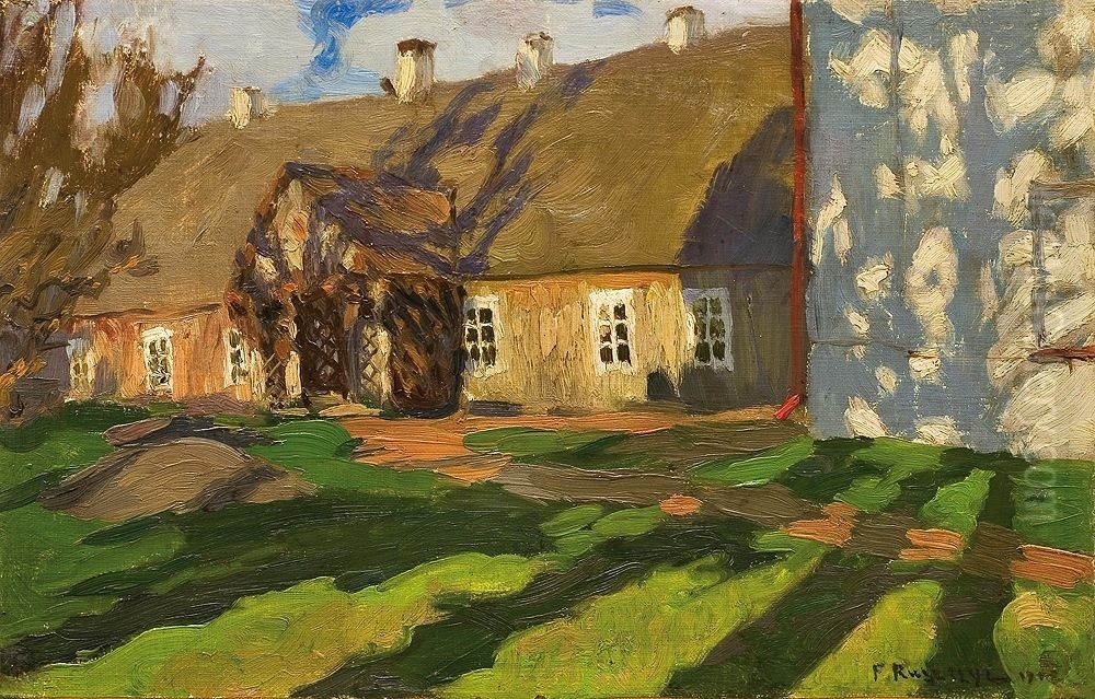 Bohdanow na wiosne Oil Painting by Ferdynand Ruszczyc