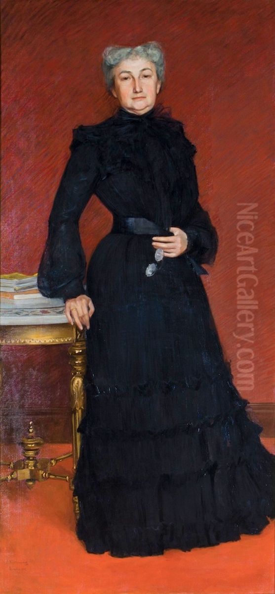 Portret Teresy Silberstein Oil Painting by Samuel Hirszenberg