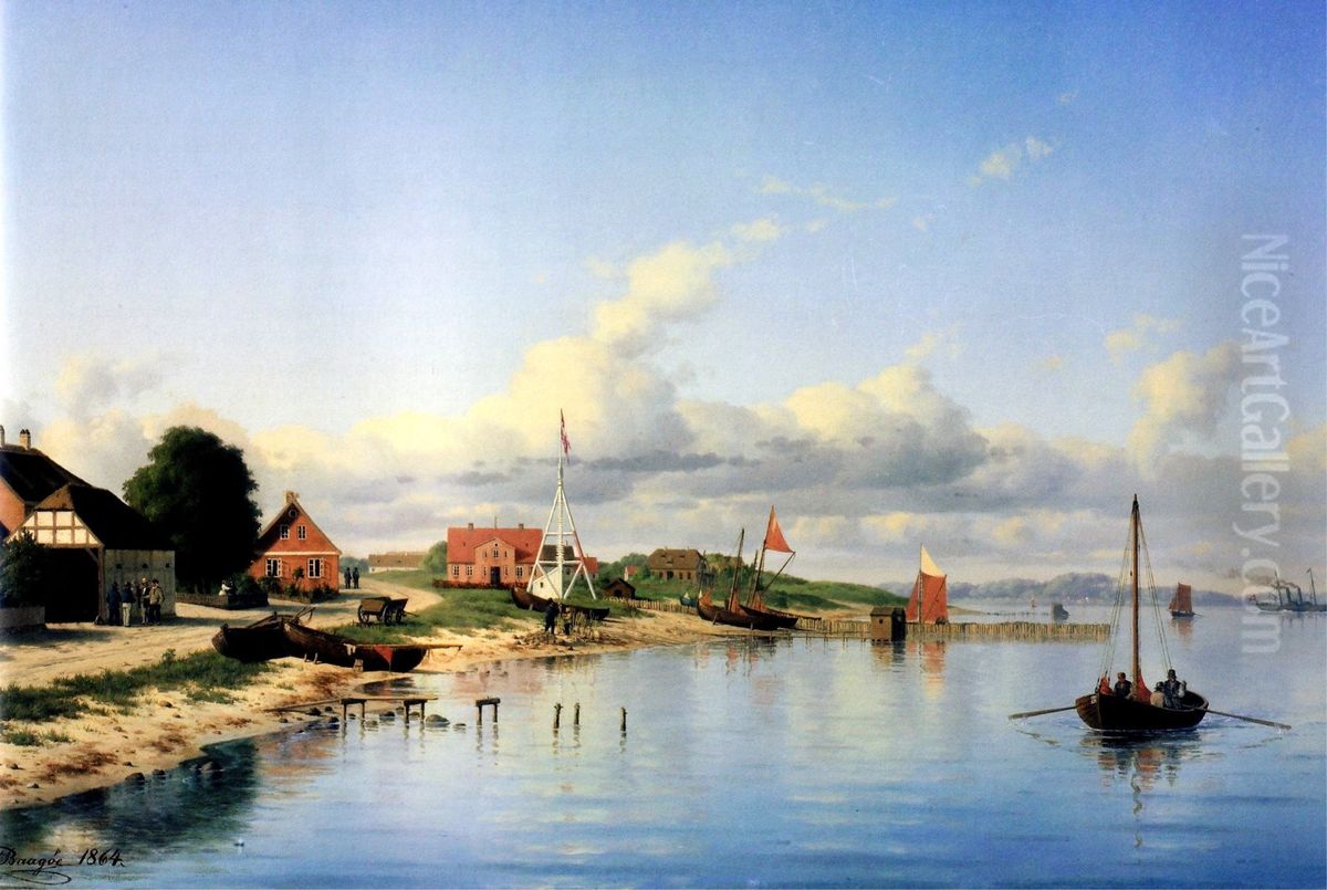 Vedbaek. Oil Painting by Carl Baagoe