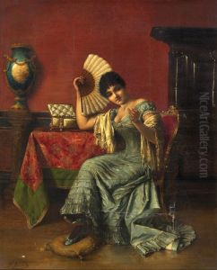 Woman looking at a ring