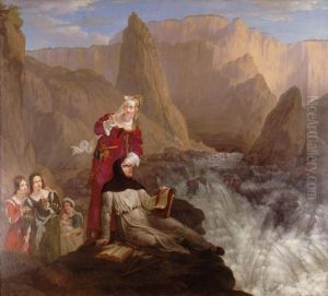 Laure et Petrarque a la Fontaine de Vaucluse