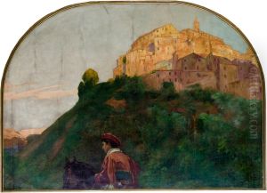 Entrance [Rider on Background of the Town]