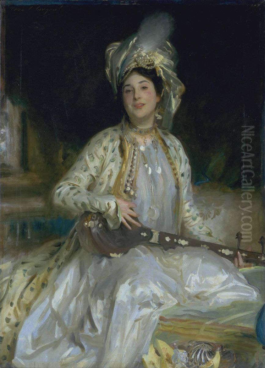 Portrait of Almina Daughter of Asher Wertheimer Oil Painting by John Singer Sargent