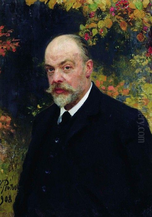 <<Portret I.S. Kruckova, kupeceskogo starsiny Petrograda>> Oil Painting by Repin Iliya