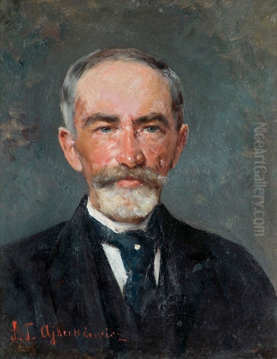 Portret arcyksiecia Karola Stefana Habsburga Oil Painting by Tadeusz Ajdukiewicz