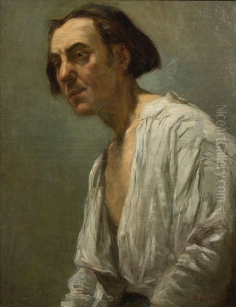 Male portrait Oil Painting by Leo Engels