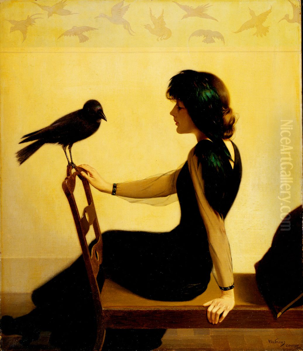 The Chatterers Oil Painting by Harry Willson Watrous