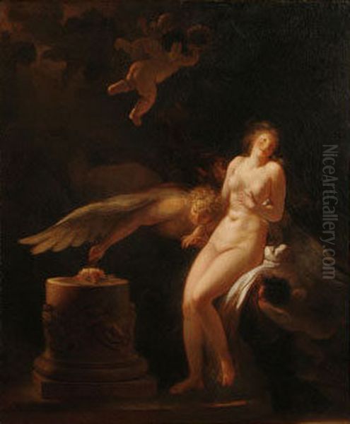 El sacrificio de la rosa Oil Painting by Jean-Honore Fragonard