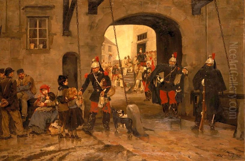La part des pauvres Oil Painting by Marius Roy