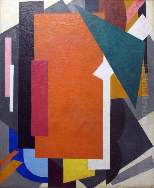 Painterly construction Oil Painting by Lyubov' Popova