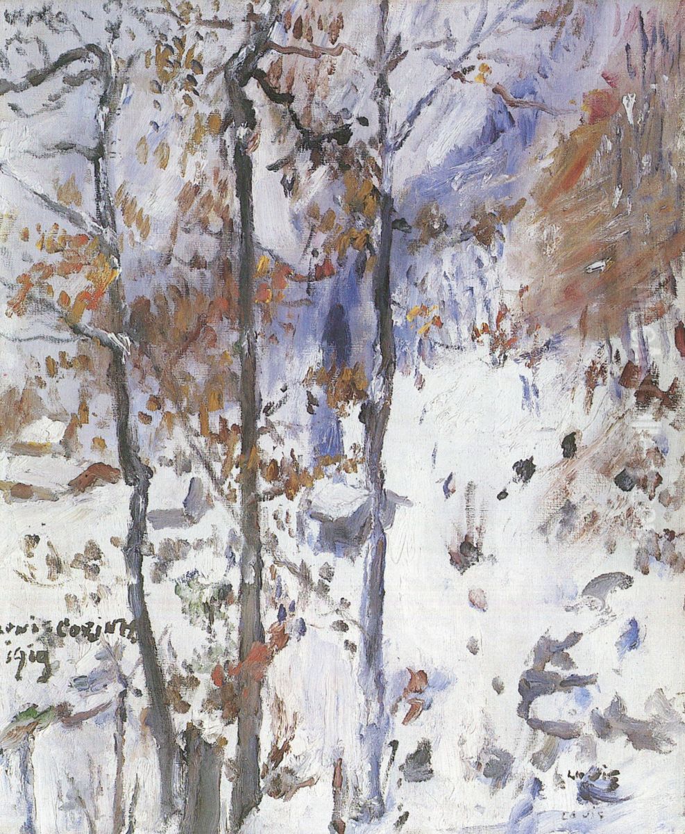 Walchensee, Schneelandschaft Oil Painting by Lovis (Franz Heinrich Louis) Corinth