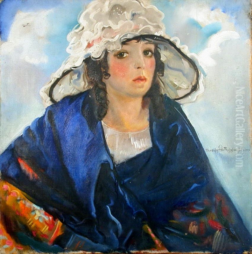 portrait Oil Painting by Tadeusz Pruszkowski