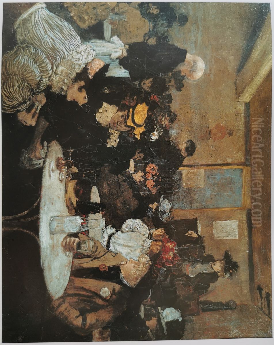 The basement of the Soleil d'Or Oil Painting by Henri Evenepoel