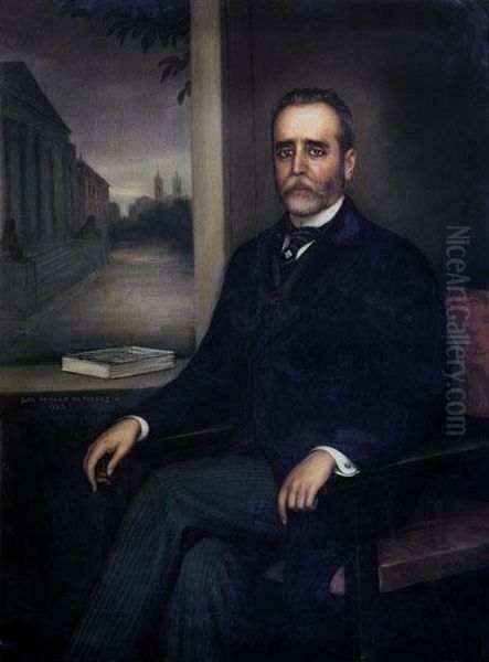 Retrato de Jose Sanchez Guerra Oil Painting by Julio Romero De Torres