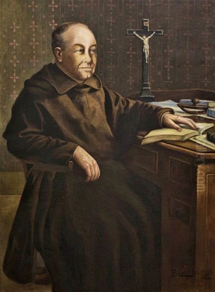 Frei Mauricio Lanz, 1924. Oil Painting by Benedito Calixto