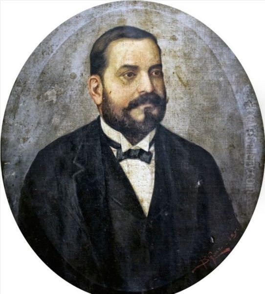 Jose Rodrigues Caldeira, 1924. Oil Painting by Benedito Calixto