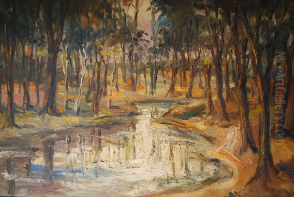 Die Bille bei Aumuhle Oil Painting by Sandro Von Lorsch