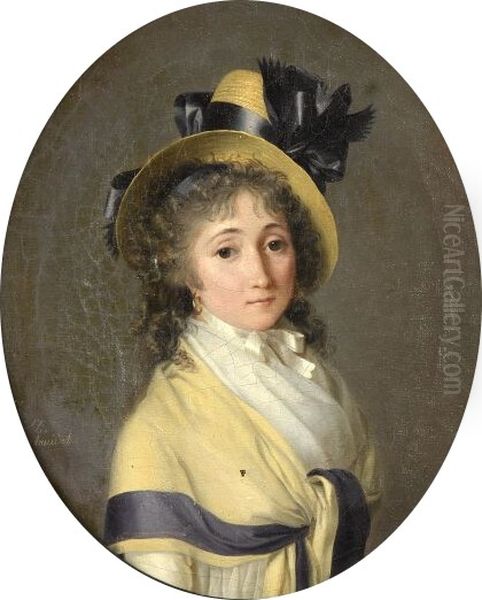 Portrait de femme Oil Painting by Jeanne-Elisabeth Chaudet