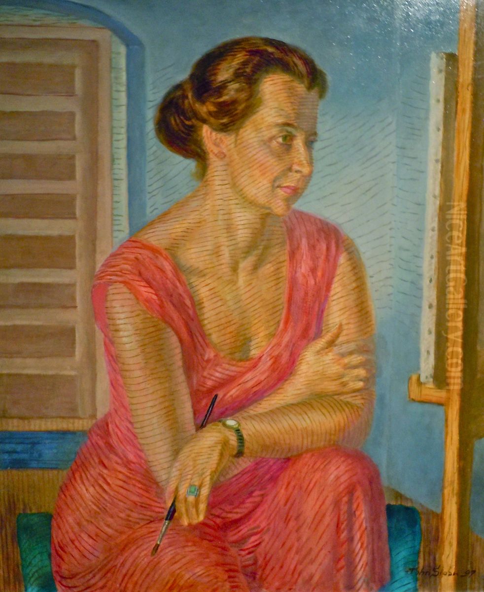 Portrait of Helen Parr Sloan Oil Painting by John Sloan