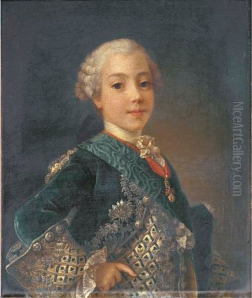 Portrait ofCharles X of France(1757-1836), Count of Artois as a child Oil Painting by Jean-Martial Fredou