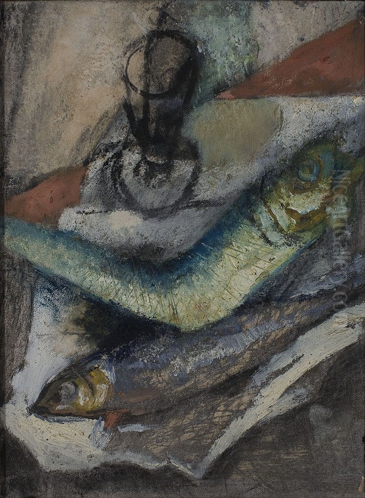 Ode to 1930th Oil Painting by Tjaarke Maas