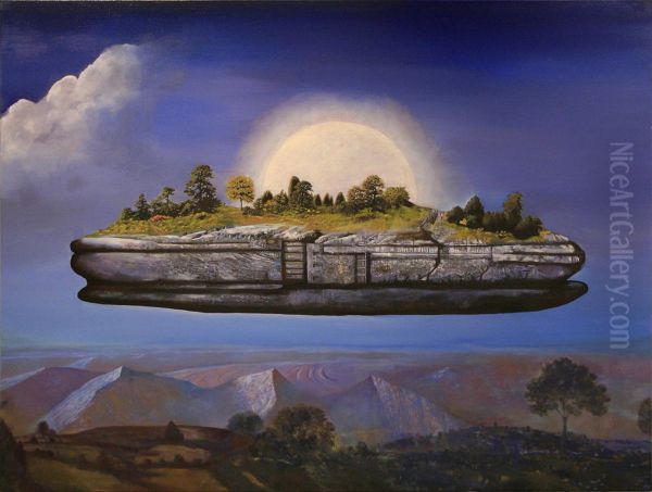 Utopien 04 Oil Painting by Efthymios Warlamis